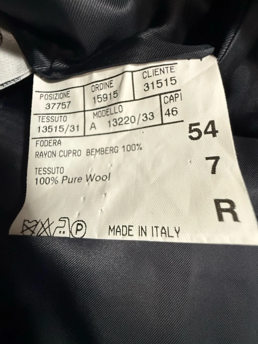 Canali Italy 44R Navy Pinstripe Wool Sport Coat Blazer Made in Italy Luxury